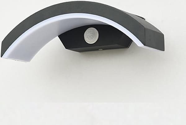 Vandtæt væglampe udendørs moderne design LED Black