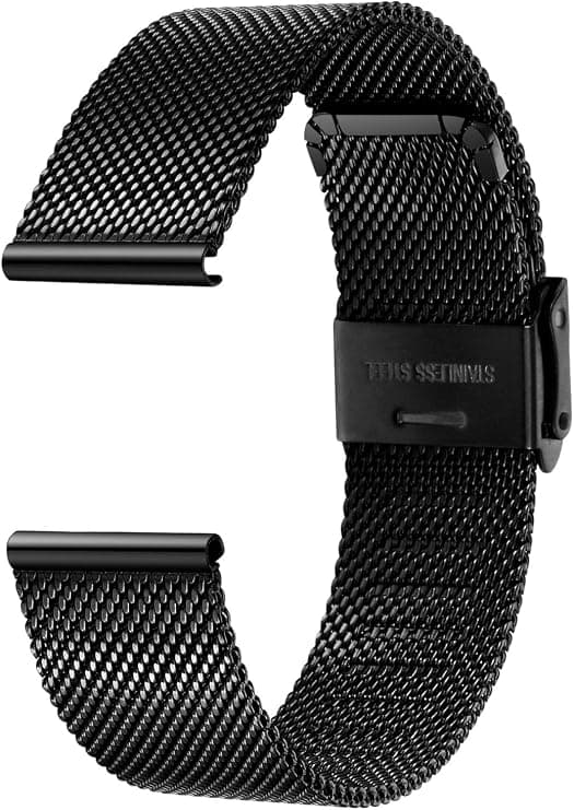 Klokke Mesh Rem Rustfritt Stål Quick Release Herre Dame 22mm