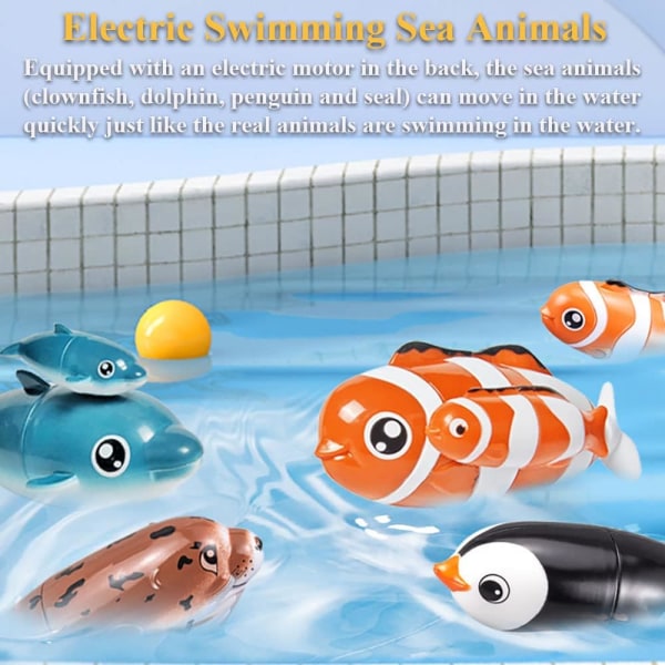 Badekar Klovnefisk leketøy elektrisk sjødyr vannleketøy (mor og barn klovnefisk)