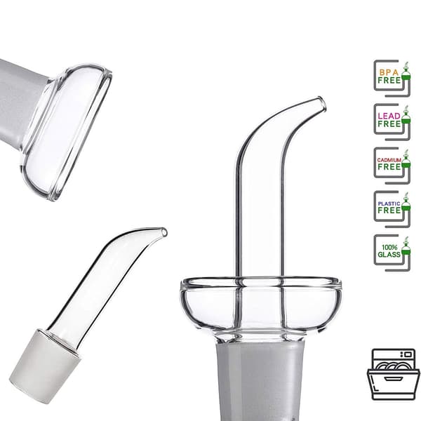 Olivoljedispenser oljeflaska glas droppfri flaskpip-FF-