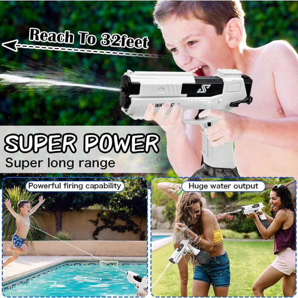 Vuxna barn elektrisk vandpistol automatisk vandpistol automatisk vandpistol sommarvattensport vandleksaker
