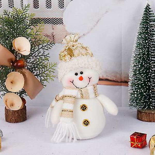 Ny juledekorasjon gammel mann snømann dukke julepynt