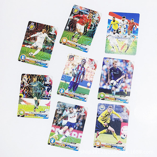 288 stk Fodboldkort Stjerner Flashkort Samling 3D Fodbold C Packing box random