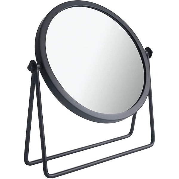 Enkeltsidet makeup spejl 360 rotation makeup sort