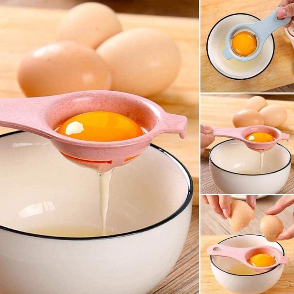 3 Stk Æggeskiller Æggeblommeudskiller til Hjemmekøkkenkøkken