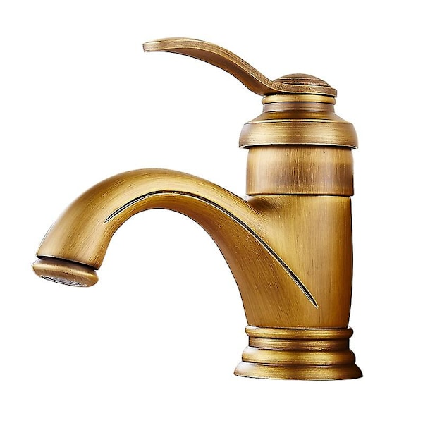 Retro Antique Bathroom Faucet Bathroom Sink Faucet Nostalgia Brushed Brass Bathroom Faucet