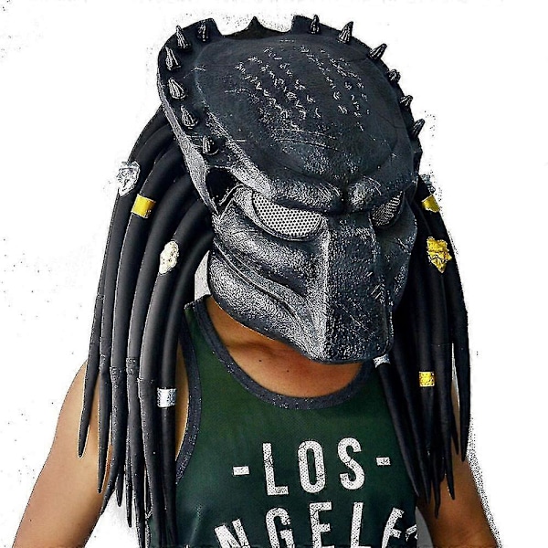 Chdz Predator Hjelm Replika Maske Latex Maske Halloween Cosplay Kostyme Rekvisitter Latex