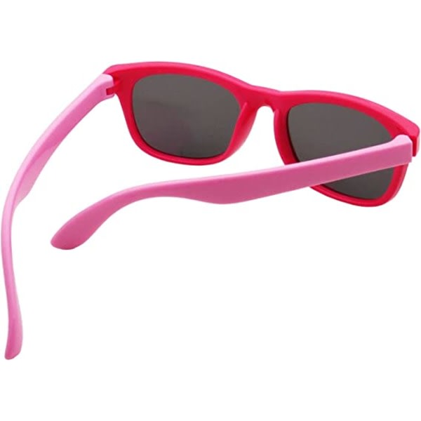 Pink polariserede solbriller til drenge og piger