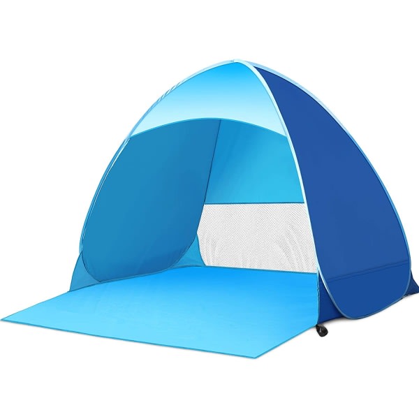 pop-up telt, strand camping telt, sammenleggbar utendørs UV lys vanntett telt som solbeskyttelse for familier med barn og hunder på hagestranden
