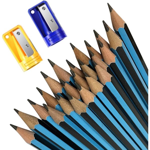 4 st Pennvässare Bärbar manuell plast pennskärare Skärpverktyg för träslöjd