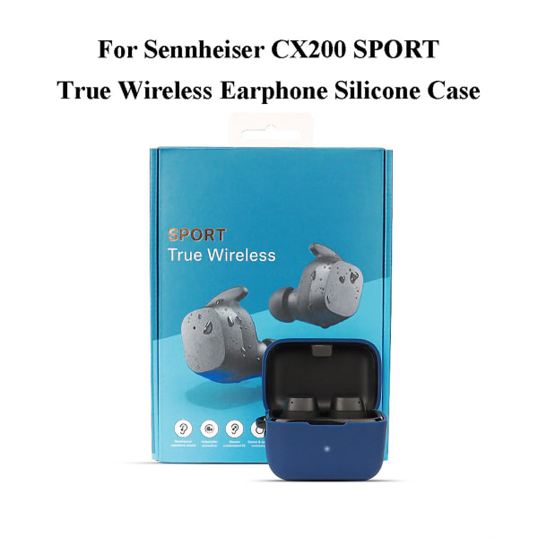 Støtsikkert deksel til Sennheisercx200 Sport True Wireless Vanntett for etui Vaskbart for skall Sklisikkert erme