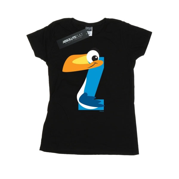 Disney Alphabet for Women/Ladies Z on Zazu puuvillainen T-paita L Bl Musta L