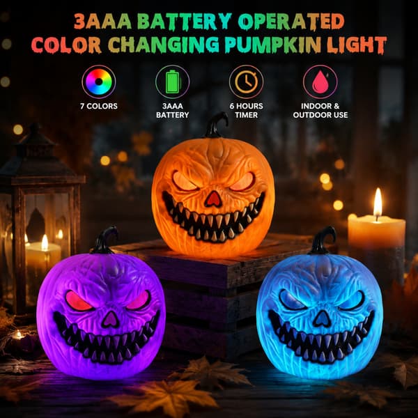 Lydaktiveret Lysende Halloween Græskar Dekoration, Spooky LED Rekvisit til Bar og Festscene Red light