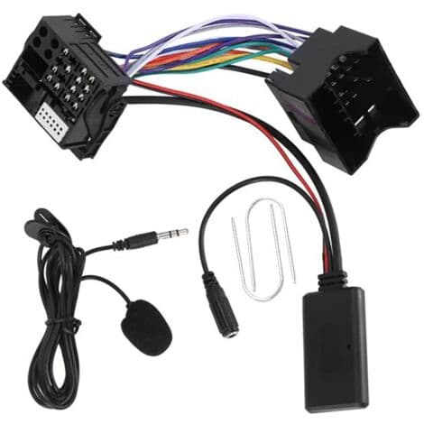 Car Bluetooth 5.0 Aux Cable Hands-free Microphone Mobile Phone Free Call Adapter for Peugeot Citroen C2 C5 RD4 Practical-FF-