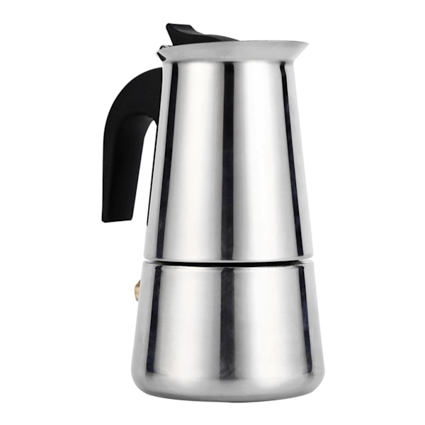 Rustfritt Stål Perkolator Moka Pot Kaffebrenner Komfyr Hjemmekontor Bruk (100ml)