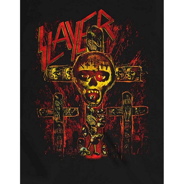 Slayer Unisex Adult SOS Crucifixion T-paita XL Musta XL