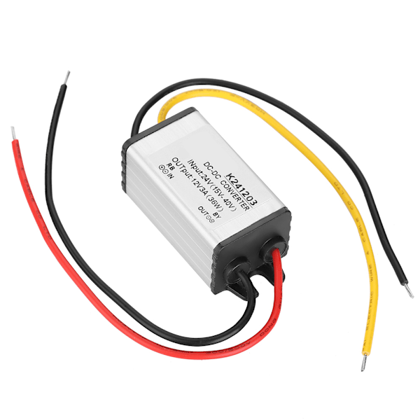 DC-DC-omvandlare 24V till 12V Hög Effektiv Step Down Power 3A