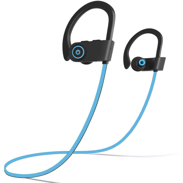 Trådløst Sport Bluetooth Headset Hængende Hals Stereo U8 Blue