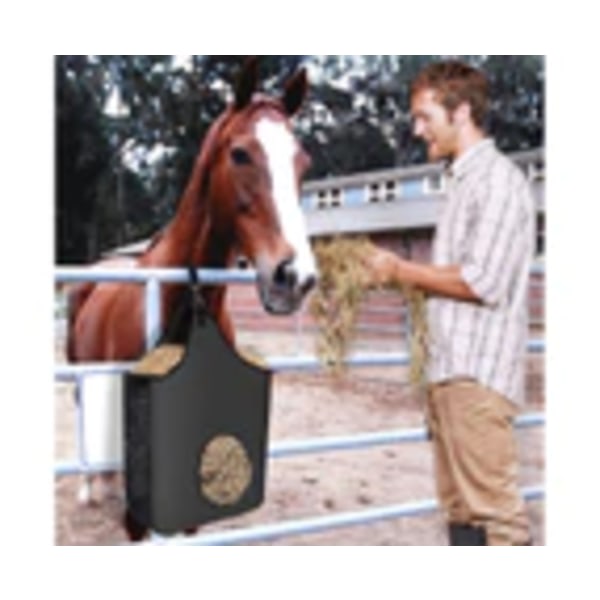 Heste Feeder Feed Hay Tasker Oxford stof Folding Tote Bag - Sort