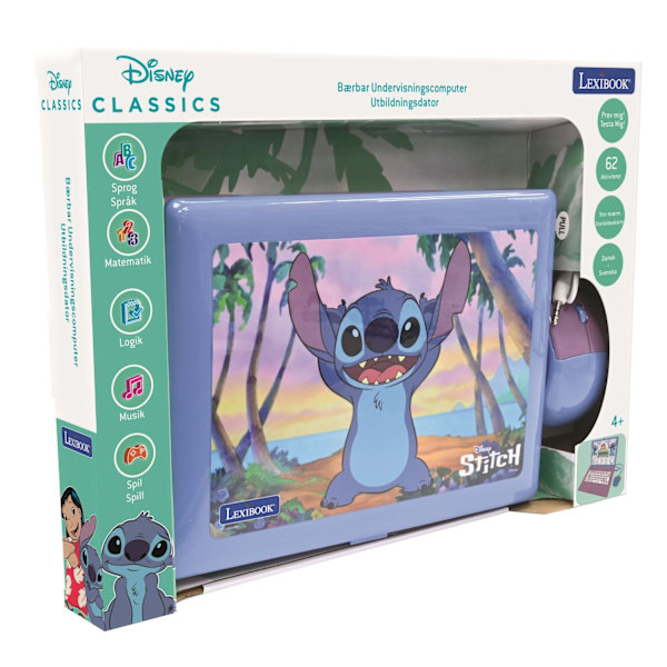 Disney Stitch Lexibook Utbildningsdator med 62 aktiviteter SE/DK multicolor 830