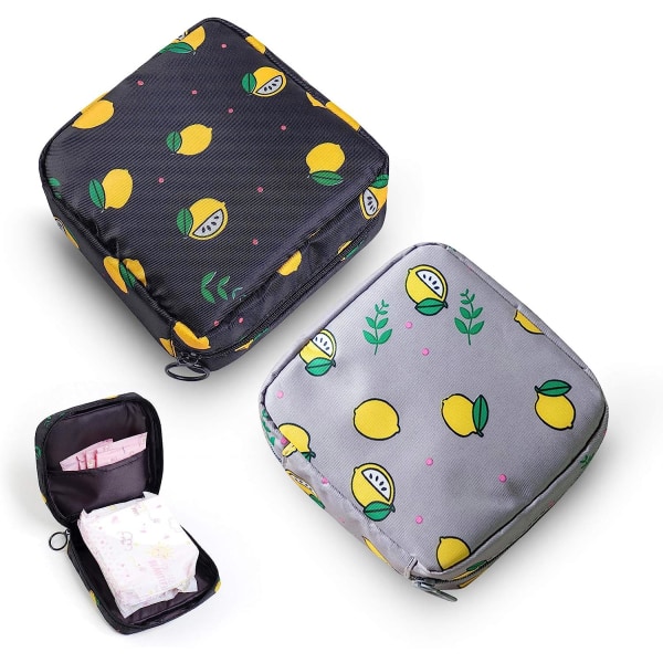 2 stk opbevaringstaske til hygiejnebind, taske til menstruationskop, bærbar