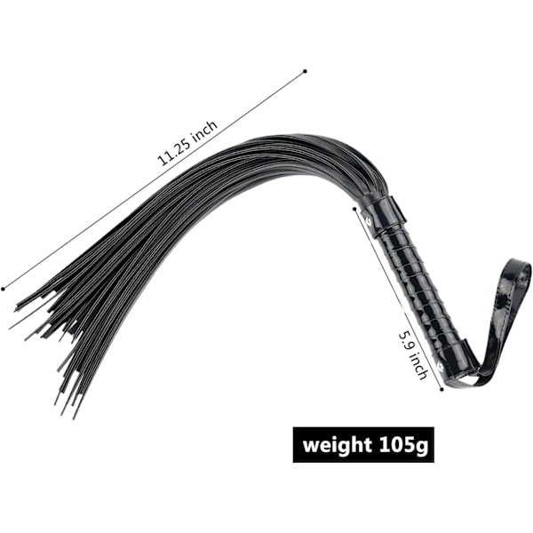 Flogger, Erotisk læderfloggerpisk til SM Sex Strap