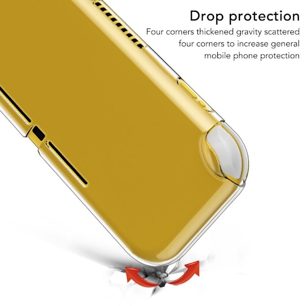 Kompatibelt med Nintendo Switch Lite Genomskinligt, tåligt mjukt TPU-skal transparent