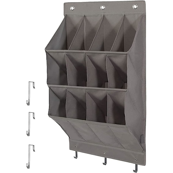 Over The Door Shoe Organizer Hængende Skohylde 12 Store Lommer Skohylde Organizer Vægmonteret Oxford Skoholder Taske Skohænger man jia