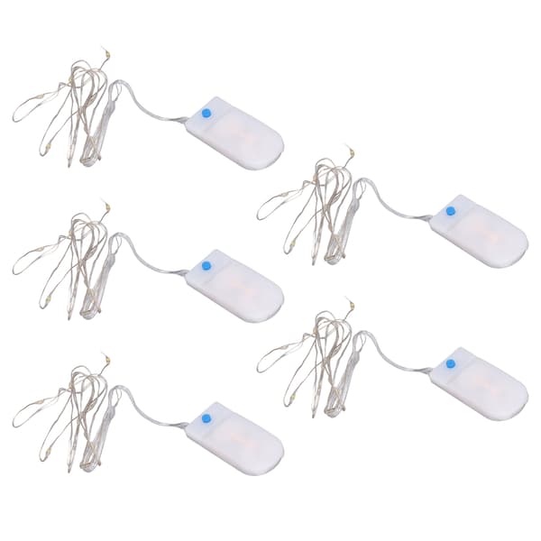 5 Pcs Mini LED Lights Romantic Elegant Lightweight DIY Making Convenient Decorative Accessories for 1/12 Dollhouse-FF- 0.1