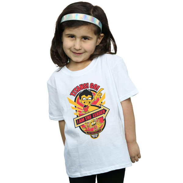 DC Comics Girls Teen Titans Go I Am The Leader T-shirt i bomull 1 Vit 12-13 år