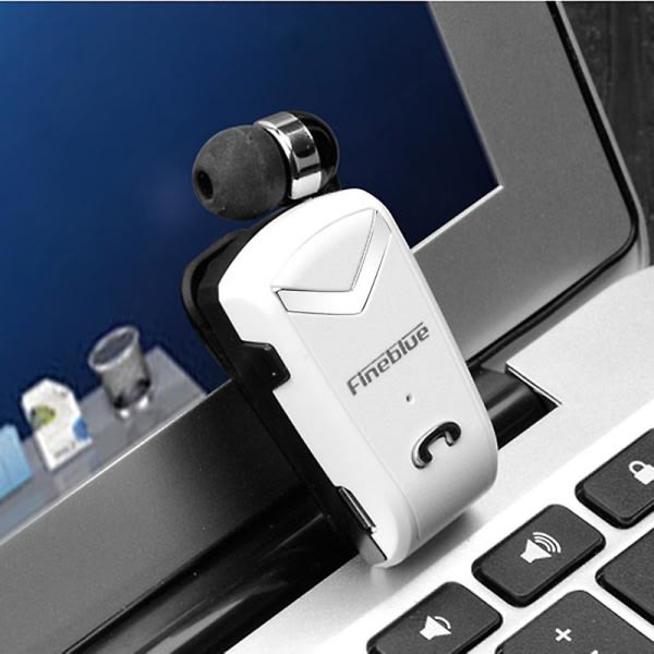 1 stk Fineblue F-v2 trådløse hovedtelefoner, der kan trækkes ud med klips Design Stereo Bluetooth-kompatibelt 4.0 håndfrit headset til virksomheder Jikaix Red