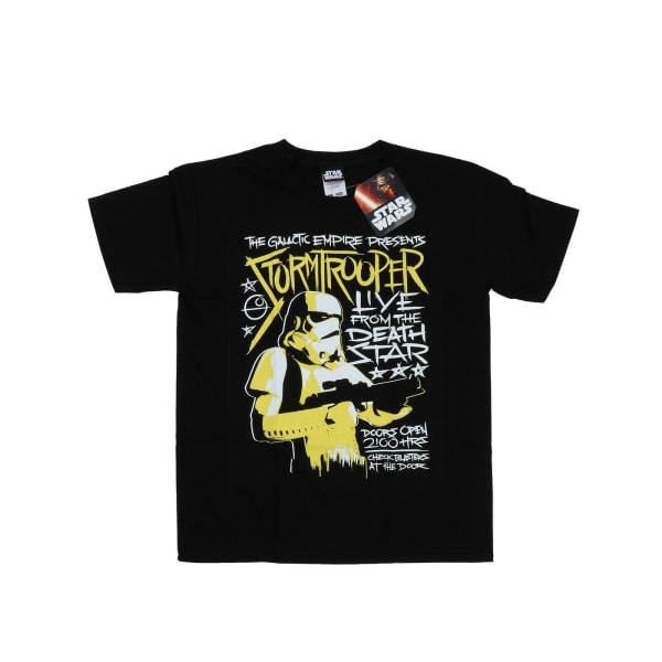 Star Wars Boys Stormtrooper Rock -juliste T-paita 12-13 vuotta Bla musta 12-13 vuotta