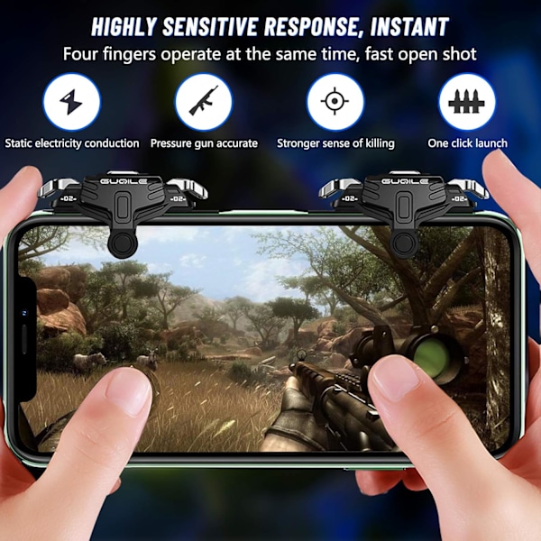 PUBG Mobile Game Controller Trigger, [2021 uppgraderad version] Gam