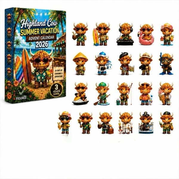 Højlandskvæg Julekalendere cat