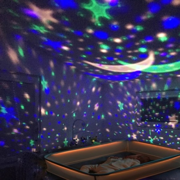 Nattlampa för Barn / Projektor - Lampa med Stjärnor