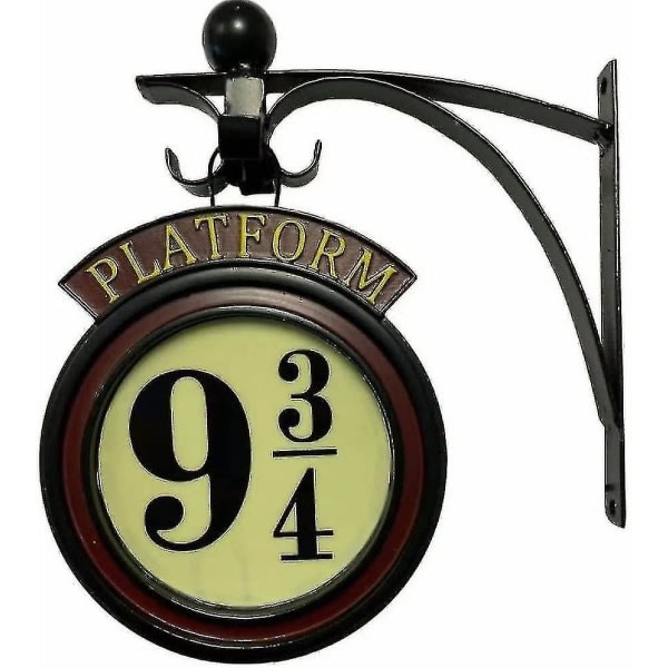 Harry Potter Hengende 9 3/4 Nattlampe, Metall Vegglampe 20-årsjubileumsgave Filmelsker