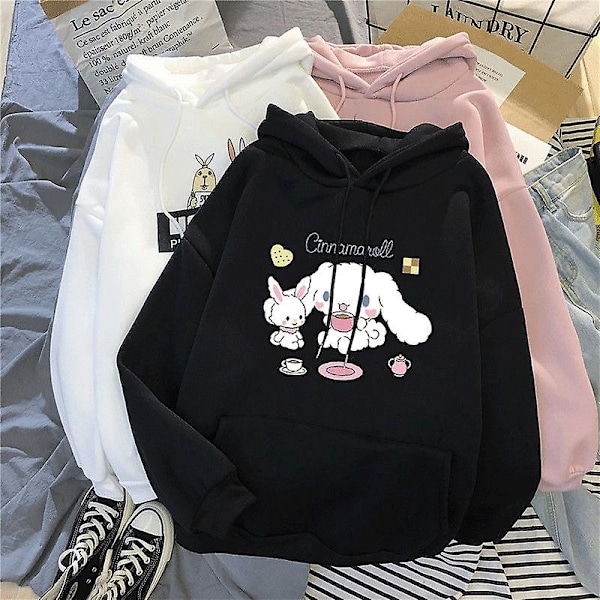 Sanrio Anime Cinnamoroll Kuromi My Melody Plysch Huvtröjor Kläder Pojke Flicka Baby Tröjor Pullover Toppar Present 155-165CM 155-165CM BNHJ-7LKJH