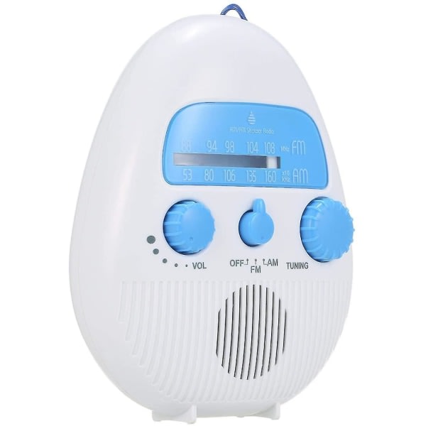 Minisuihkuradio sisäkäyttöön ulkokäyttöön kannettava FM AM elektroninen kylpyhuoneen vedenpitävä radio