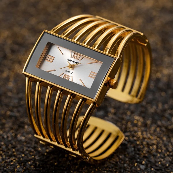 Mærke Dameure Damemode Armbånd Armbånd Kvarts Stålur Kvinde Ur Montre Presenter reloj mujer Relogio Feminino Gold White