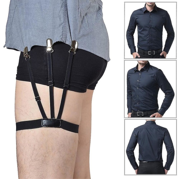 1 par herreskjorte holder belte med sklisikre låseklips Hold