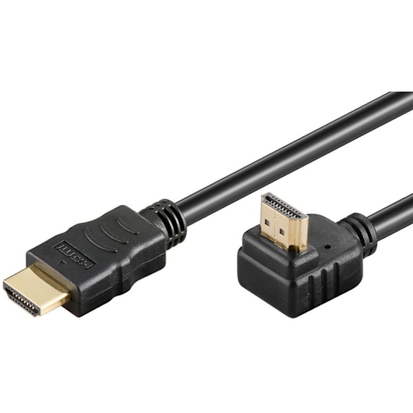 Goobay HDMI™-kaapeli 90° Ethernet-liitännällä 76