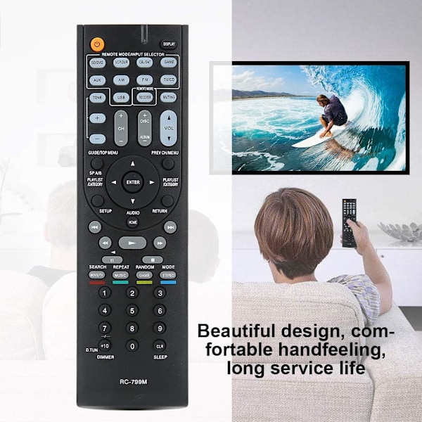 Rc 799M Fjernkontroll Abs Premium Abs Fjernkontroll Erstatningsdel Passer for Onkyo Rc 799M