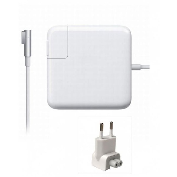 Lader for Apple MacBook Pro 60W 16,5V 3,65A A1184 A1330 A1344 (vinklet) MagSafe 1 (ikke 2)