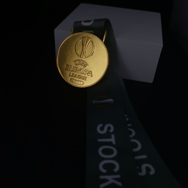 Europa League Champions Medalj Medaljer Fotbollssouvenirer Guld