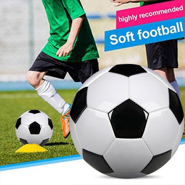 Størrelse 5 Professionelle Træningsfodbolde PU Læder Sort Hvid Fodbold Fodbolde Mål Hold På