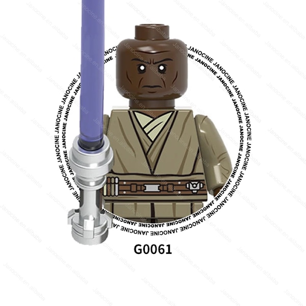 SW Rymdkriget Darth Mini Actionfigurer Klonsoldat Droider Jedi Anakin Skywalker Byggklossar i Plast Set Barnpresent G0061-Mace Windu