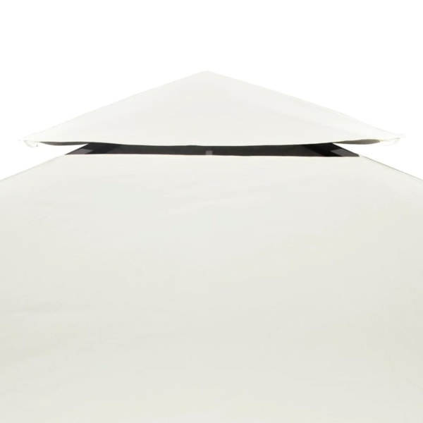 vidaXL Paviljongin katto 310 g/m² 3 x 3 m kermanvalkoinen white