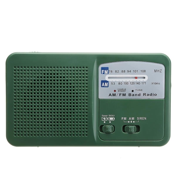 FM AM -radiopuhelimen laturi Taskulamppu Käsikammen aurinkoenergialla toimiva kaiutin