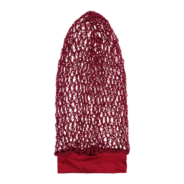 Langt hårnett med bred kant, elastisk sovehette for fletter og hårbeskyttelse pink 3 mesh caps