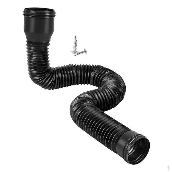 Downspout Extension for Improved Water Distribution Black-FF- black